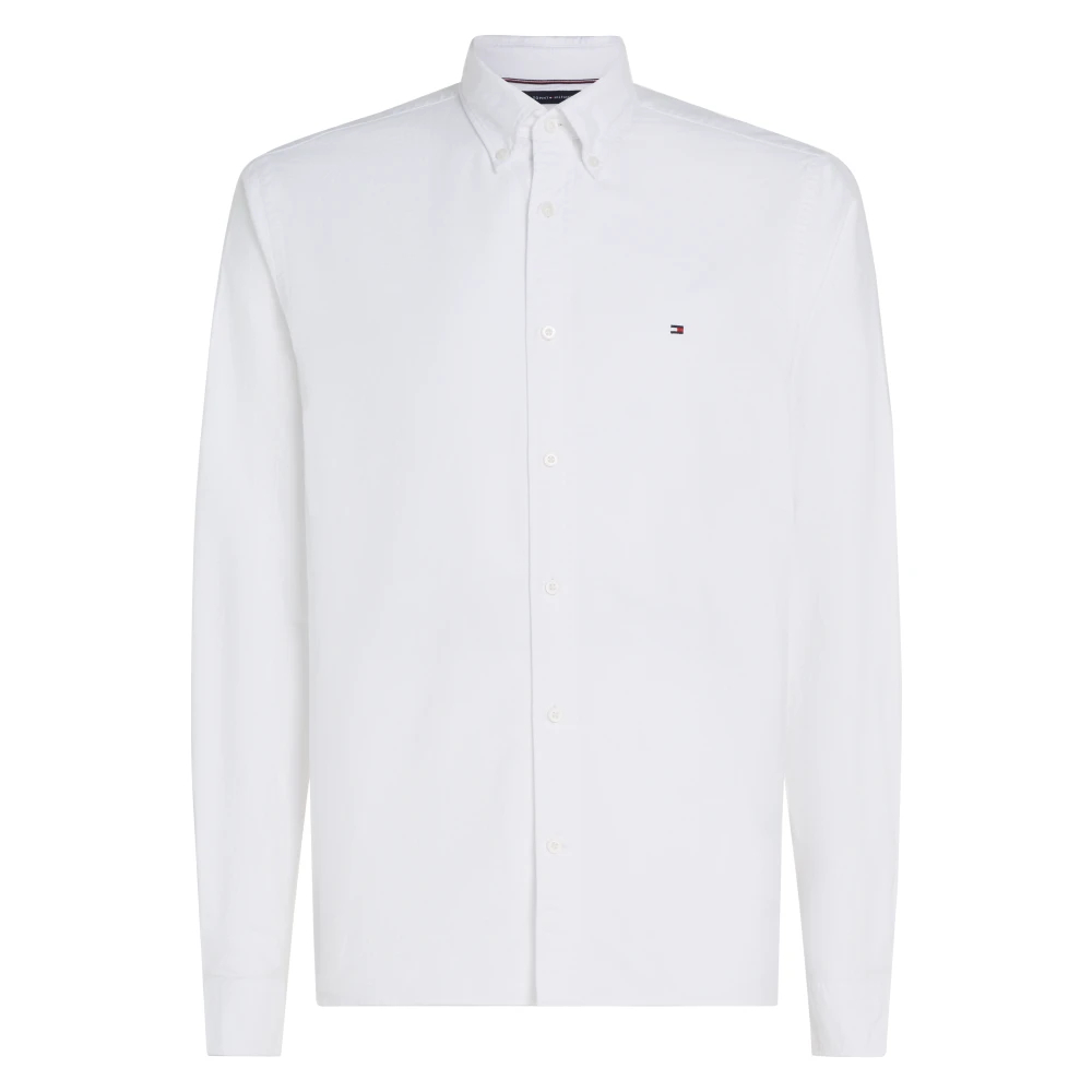 Tommy Hilfiger Herren Weiß - Oxford-Hemd In Normaler Passform - Bild 10