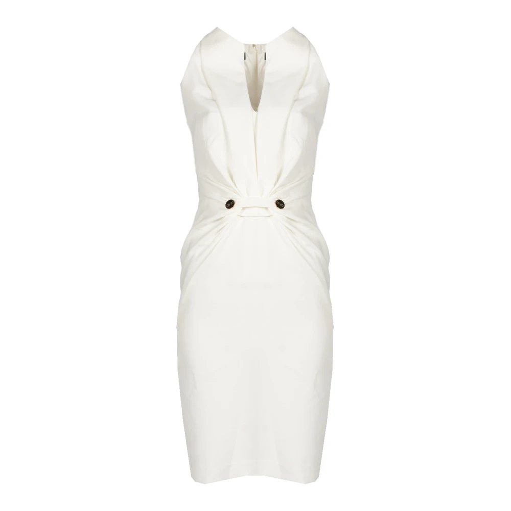 Liu Jo Damen Weiß - Elegantes Ärmelloses Kleid - Dresses - Xs
