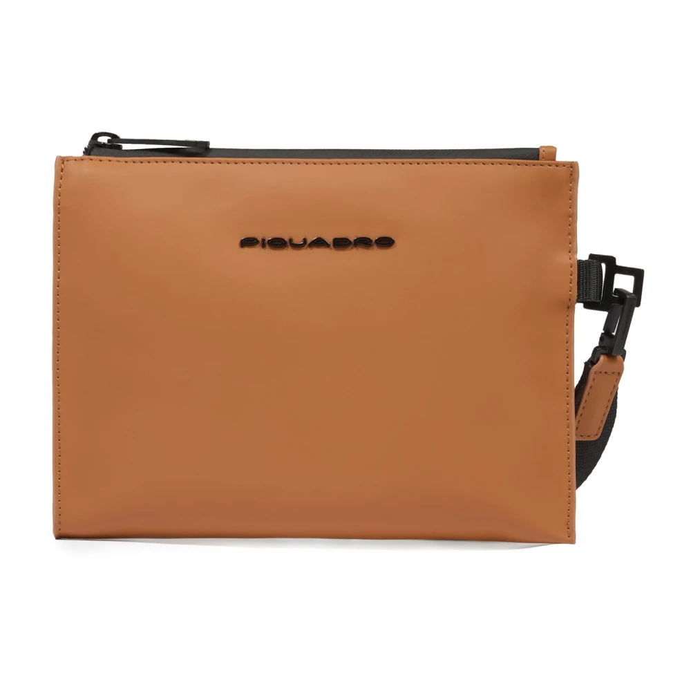 Piquadro Herren Braun - Wasserabweisende Clutch - Bags - One Size