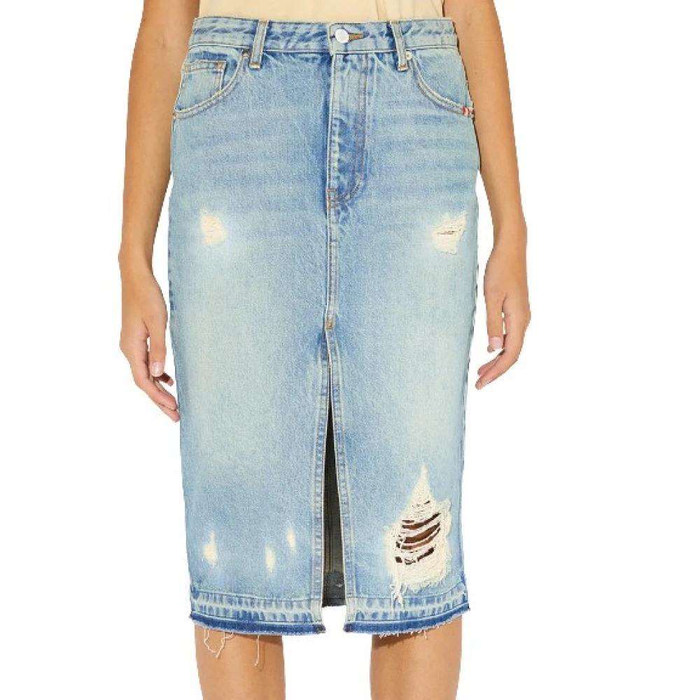 Amish Damen Blau - Denim Skirts - Skirts - W27
