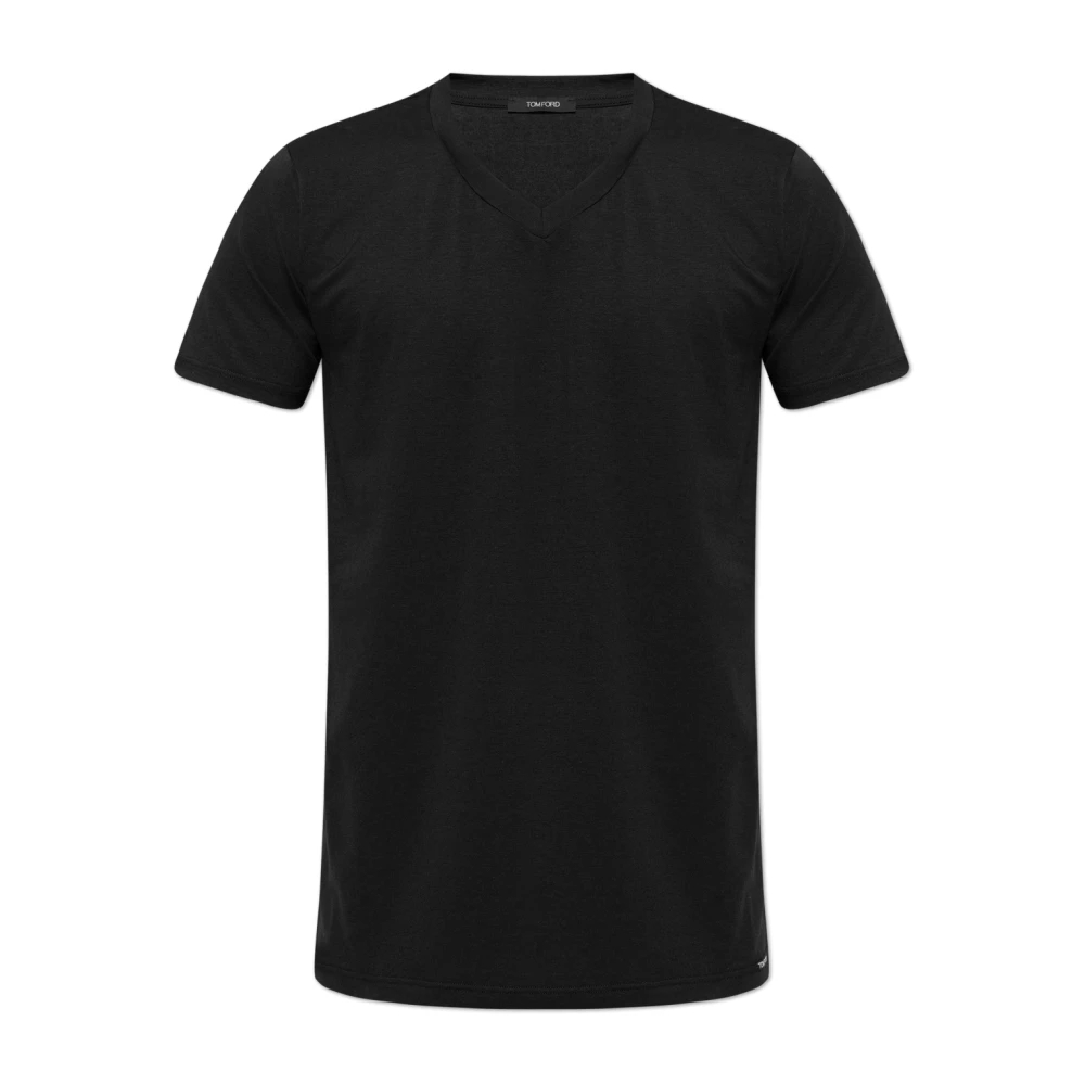 Tom Ford Herren Schwarz - Unterhemd T-Shirt Mit V-Ausschnitt - Tops - K - Xs