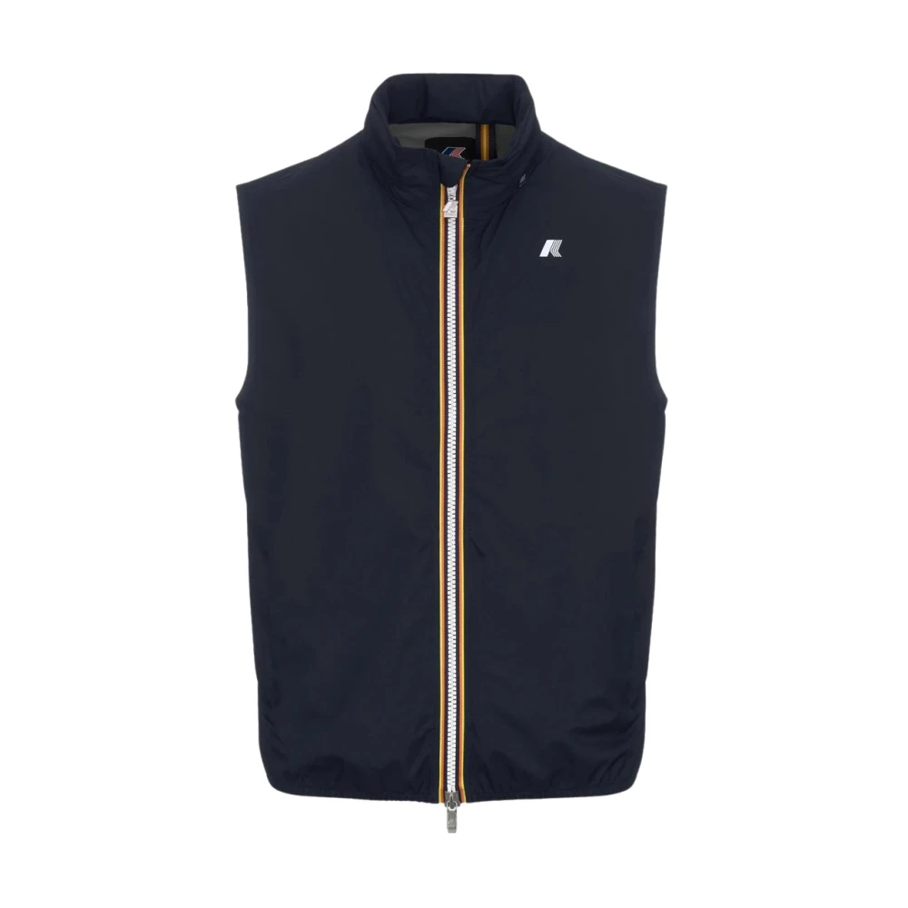K-Way Herren Blau - Valen Stretch Dot Weste - Jackets - S