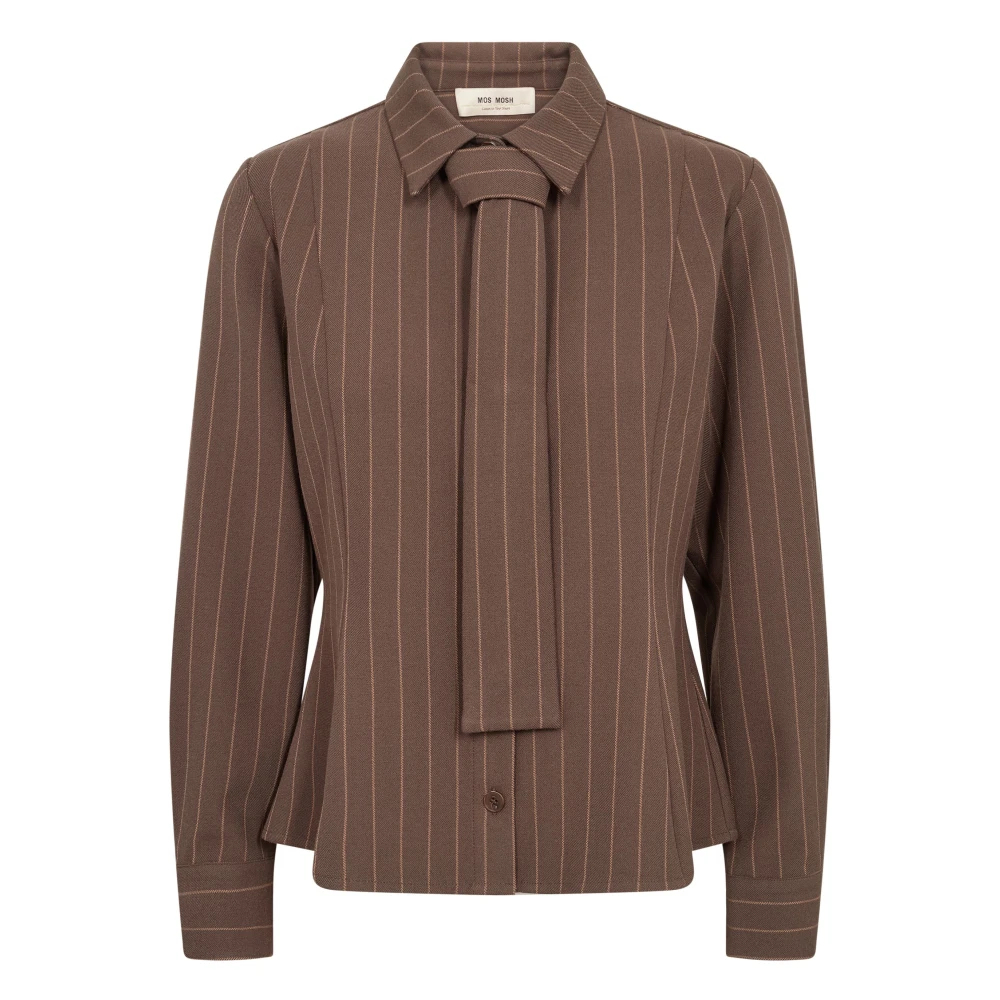VAN GRAAF Mos Mosh Damen Mocca Hemdbluse Braun, Größe 36 - Bild 4