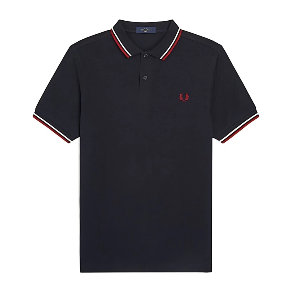 Fred Perry - Polo - Tops - Herren - Schwarzk - S