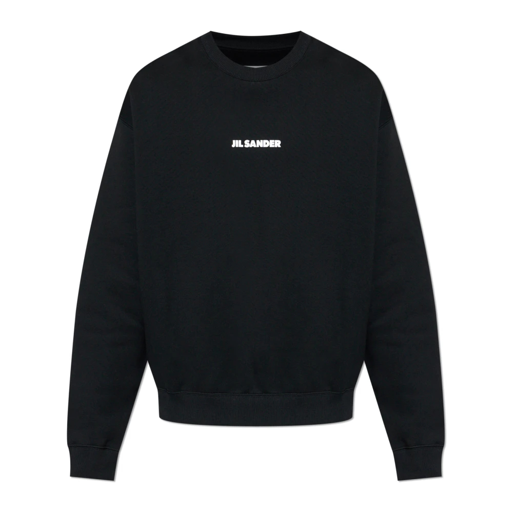 Jil Sander Herren Schwarz - Logo Sweatshirt - Sweatshirts & Hoodies - K -S