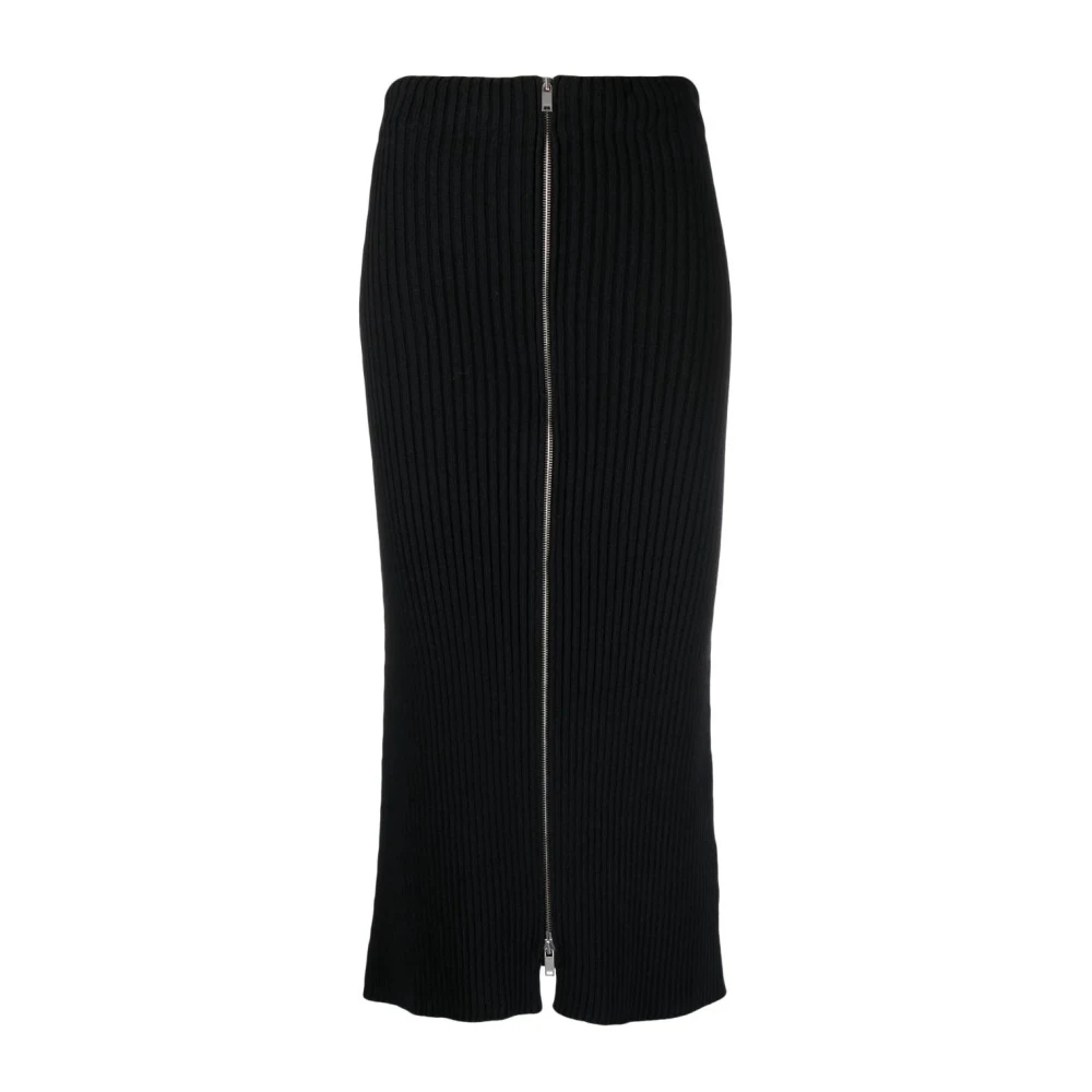 Jil Sander Damen Schwarz - Knit Skirt - Skirts - K -S