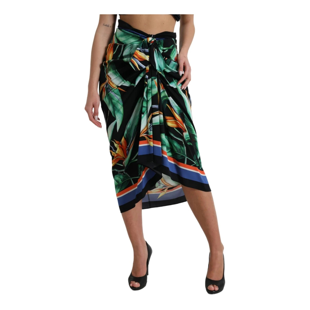 Dolce & Gabbana Damen Multicolor - Midi Skirts - Skirts - Mehrfarbig -2Xs