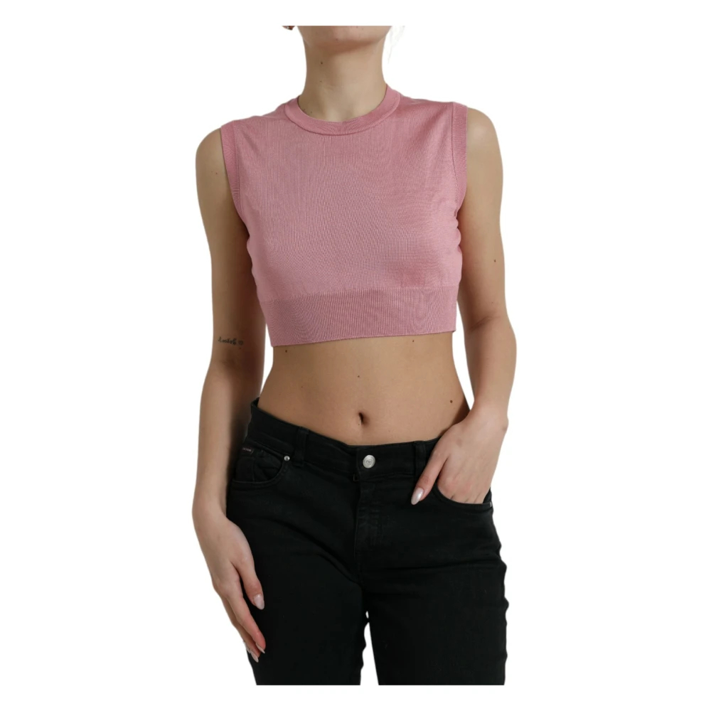 Dolce & Gabbana Damen Rosa - Ärmellose Oberteile - Tops - M