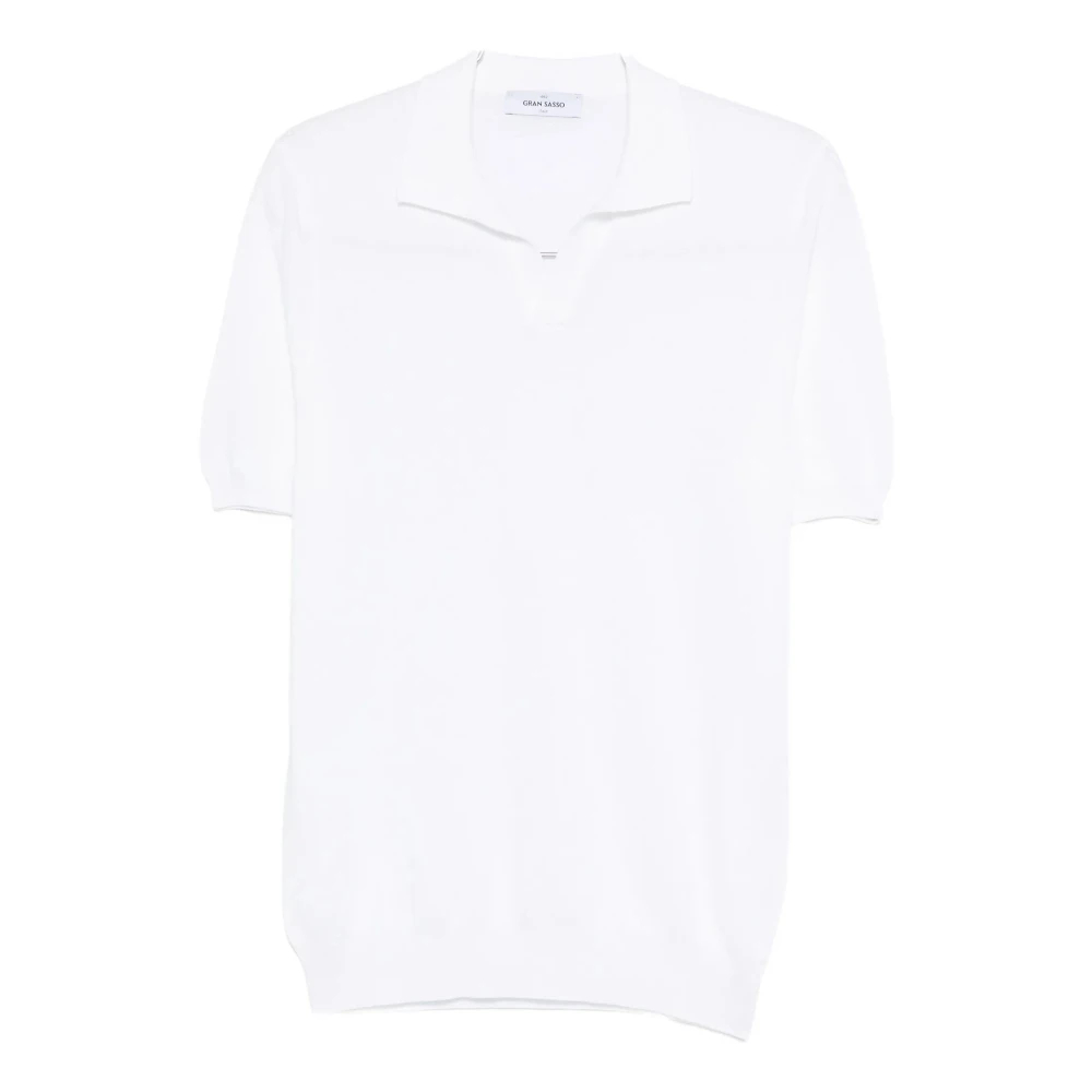 Gran Sasso Herren Weiß - Tennis Polo - Tops - L