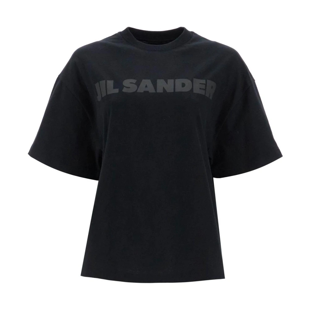Jil Sander Damen Schwarz - Logo T-Shirt - Tops - K - M