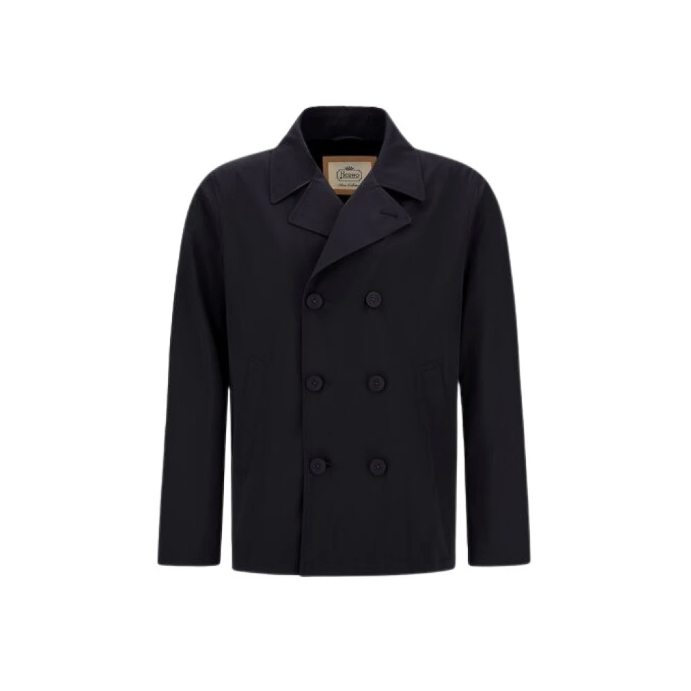 Herno Herren Blau - Pea Coat In Dean - Coats - Xl