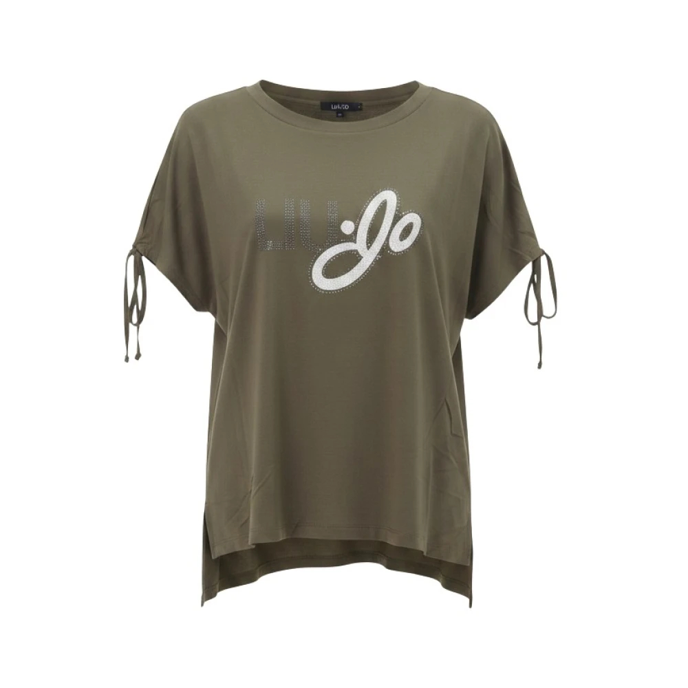Liu Jo Damen Grün - T-Shirt Mit Tunnelzugärmeln - Tops - S
