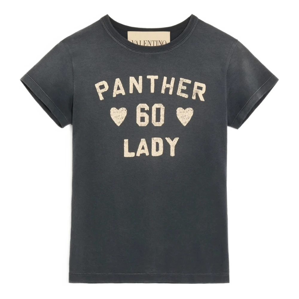 Valentino Garavani - Panther Lady T-Shirt - Tops - Damen - Grau - Xs