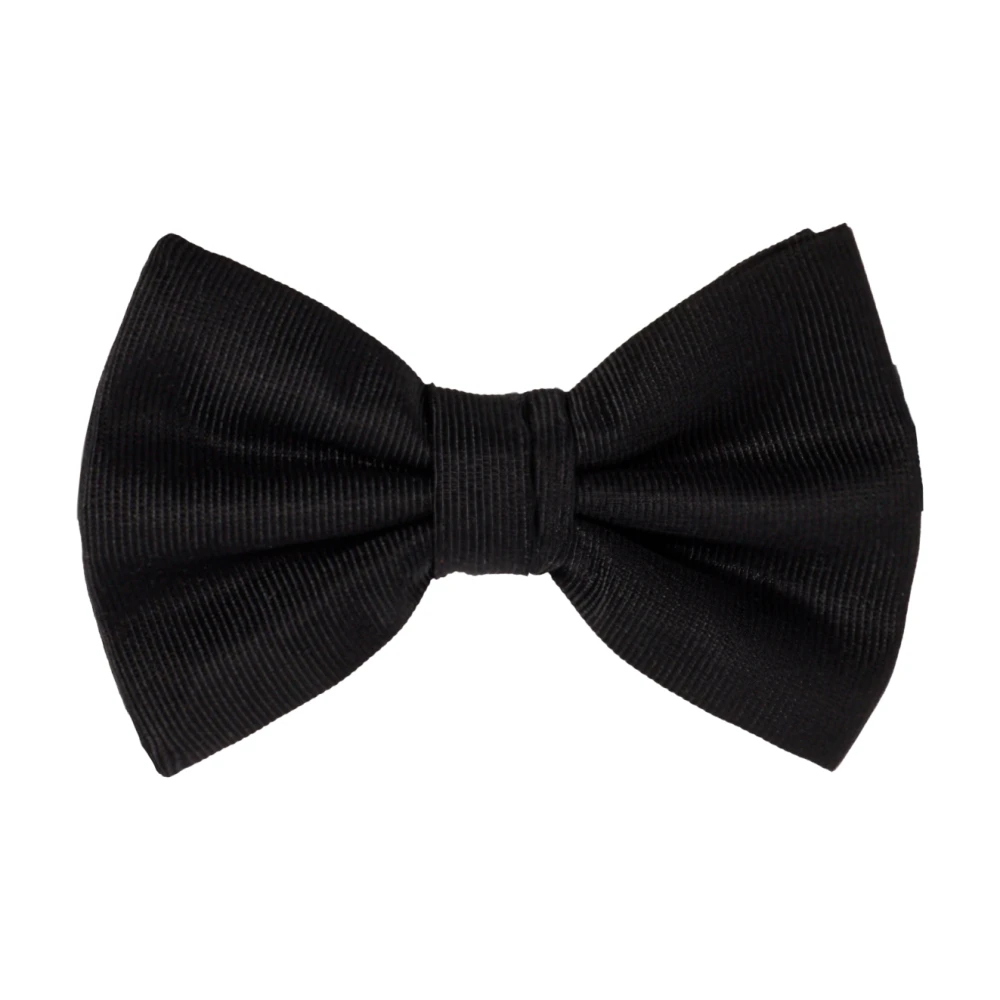 Giorgio Armani Herren Schwarz - Reine Seide- Geknotete Fliege - Accessories - K - One Size