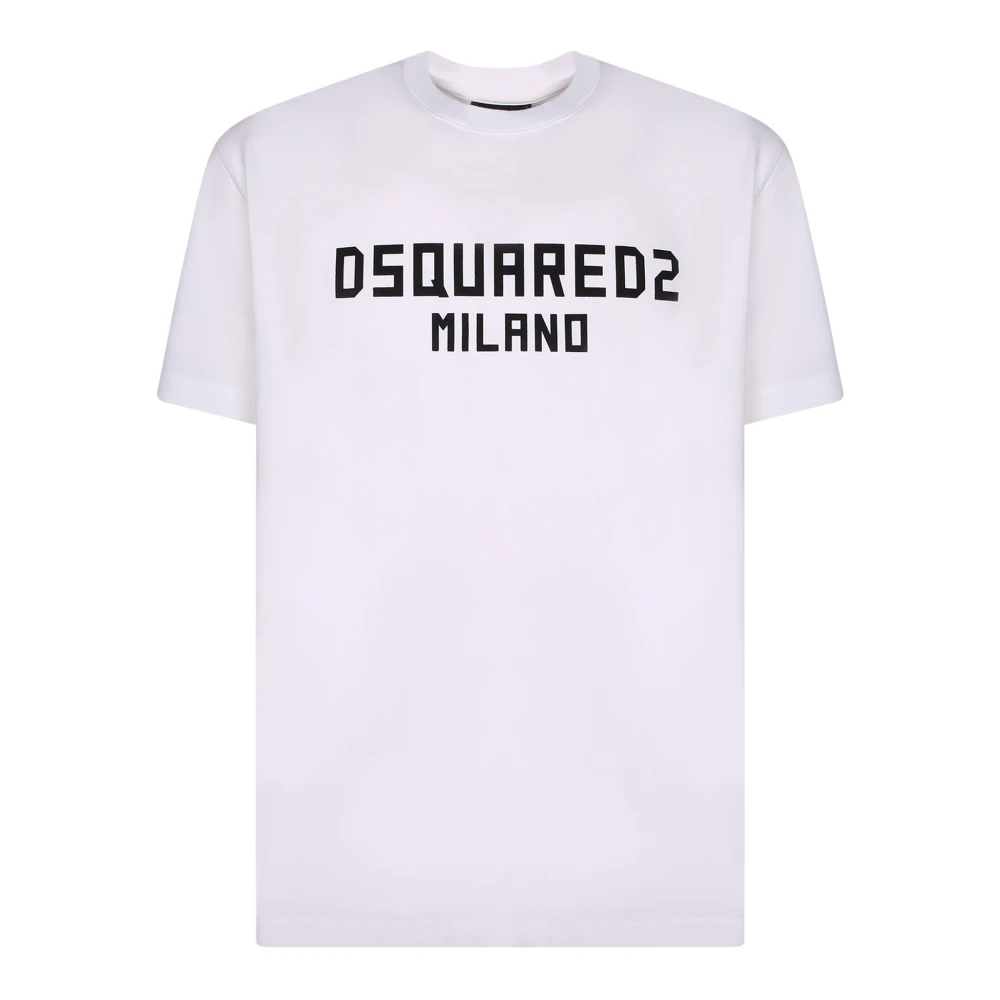 Dsquared2 - White Cotton T-Shirt - Tops - Herren - Weiß - S - Bild 5