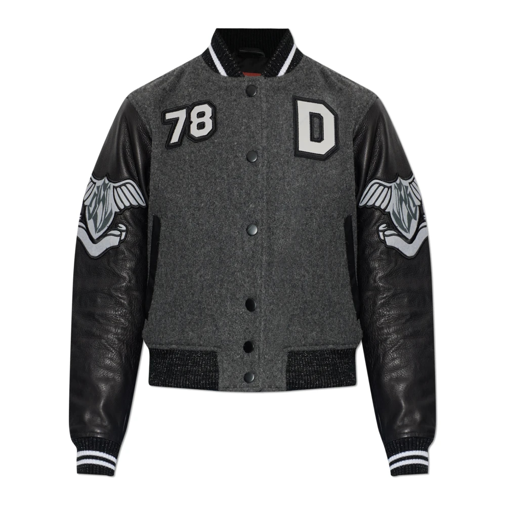 Diesel - Short L-Real Jacke - Jackets - Damen - Grau - 2XS