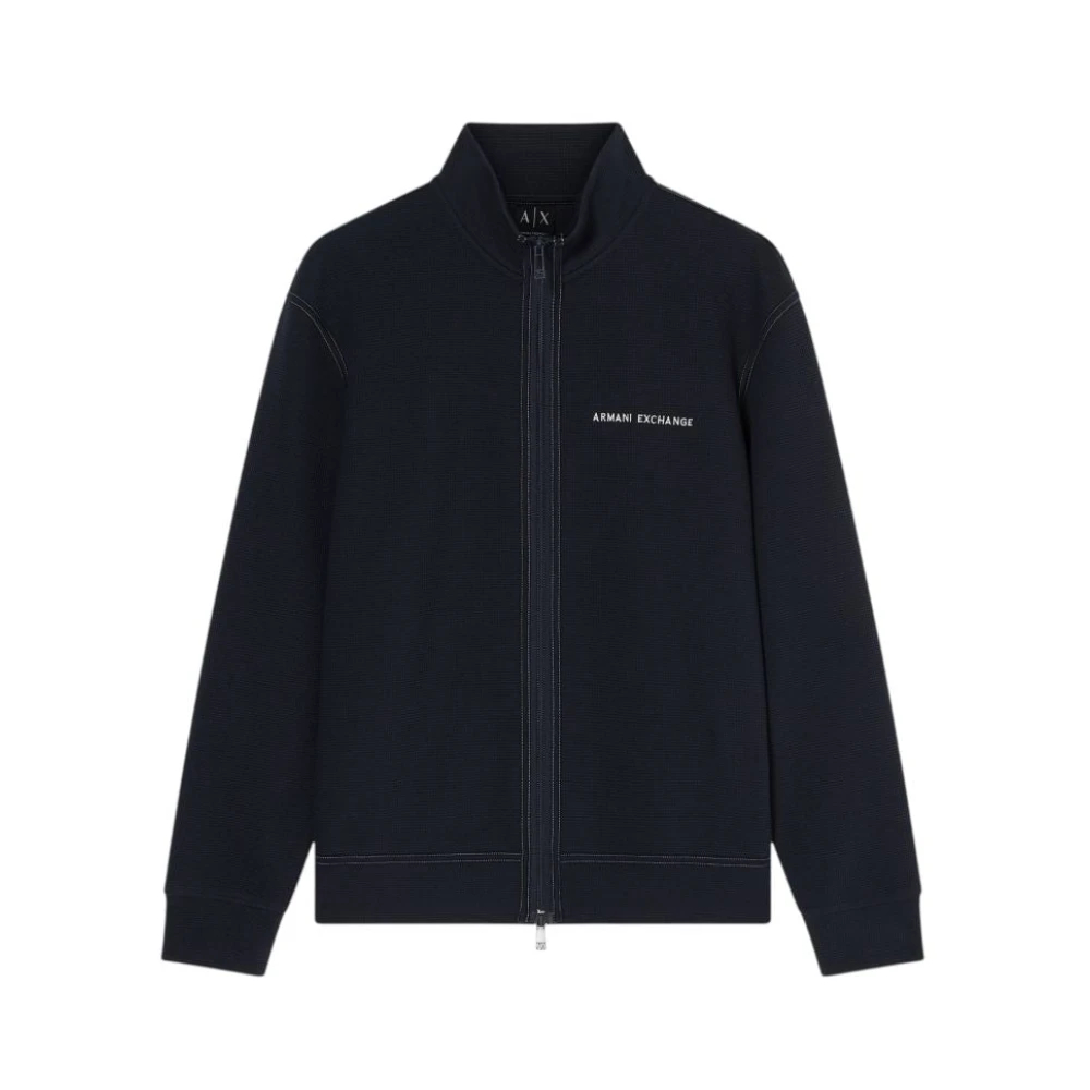 Armani Exchange Herren Blau - Af21870 Zip Sweatshirt - Sweatshirts & Hoodies - 2XL