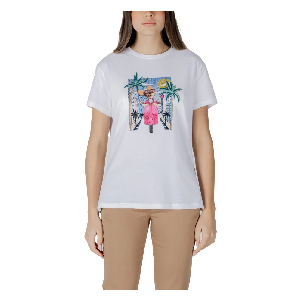 Liu Jo Damen Weiß - Kurzärmeliges T-Shirt - Tops - S