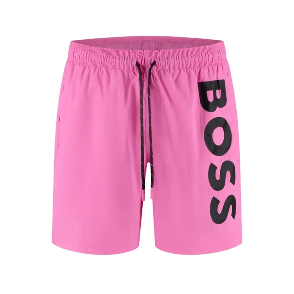 Hugo Herren Rosa - Recycelte Octopus Badehose - Swimwear - Xl