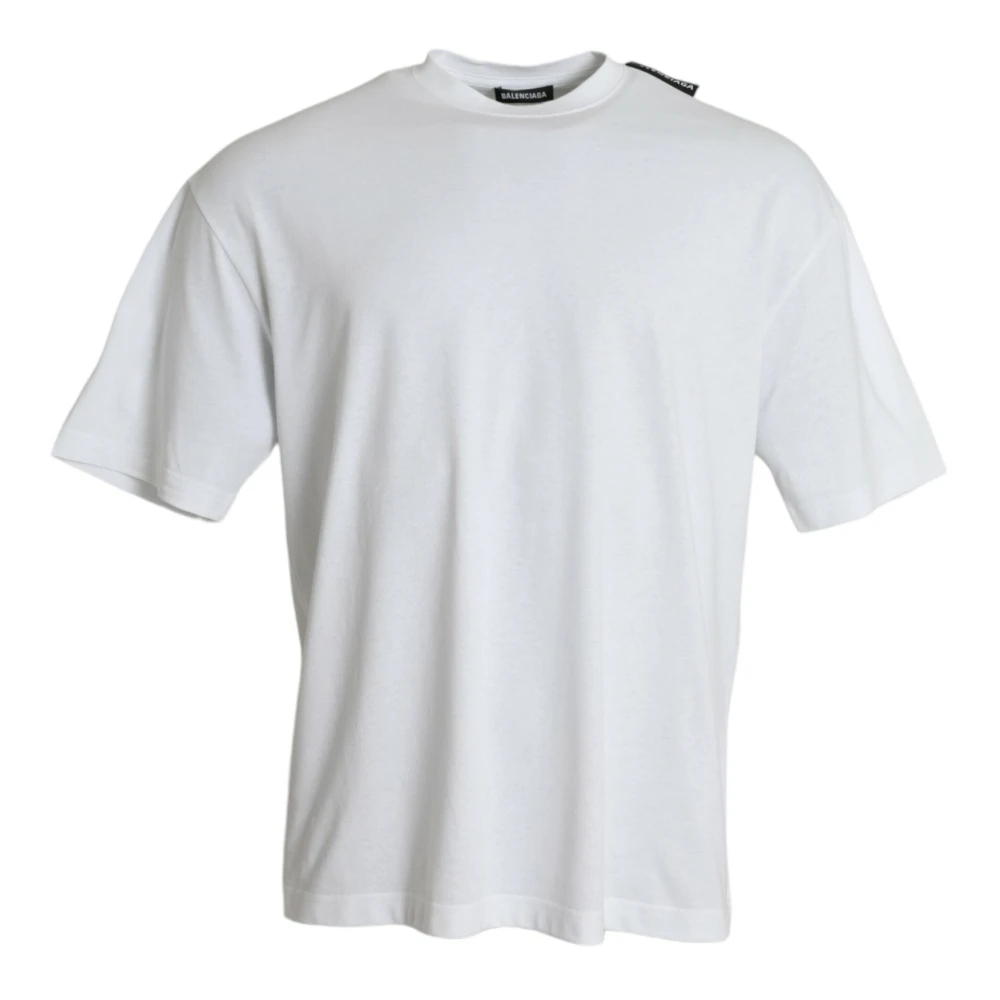 Balenciaga - Baumwoll-T-Shirt Mit Rundhalsausschnitt - Tops - Herren - Weiß - Xs - Bild 5