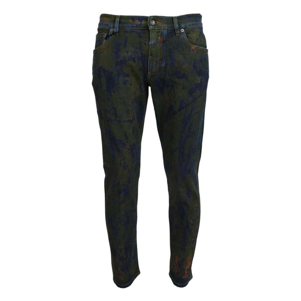Dolce & Gabbana Herren Grün - Slim-Fit Jeans - Jeans - Xs