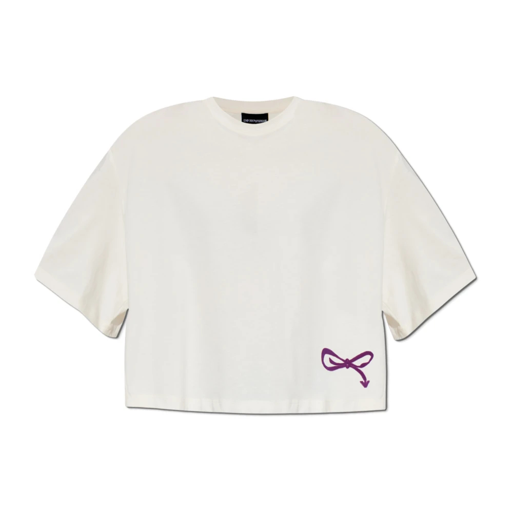 Emporio Armani Damen Beige - Oversized T-Shirt - Tops - M