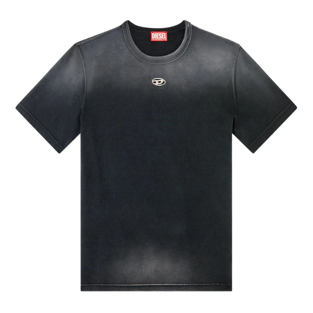 Diesel - T-Adjust-T1 Baumwoll-T-Shirt Mit Rundhalsausschnitt - Tops - Herren - Schwarzk - S - Bild 4