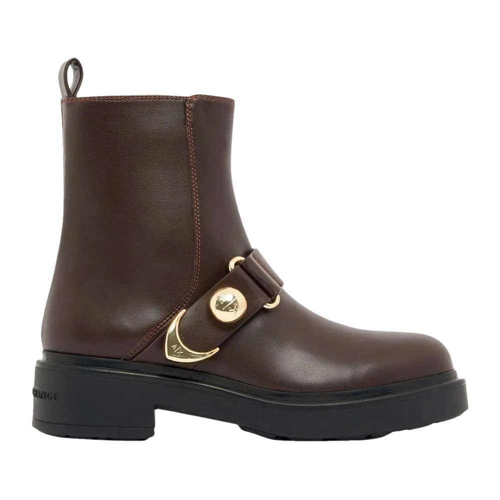 Armani Exchange Damen Dunkelbraun Stiefeletten Xw003093 Af18975 U6032 - Bild 2