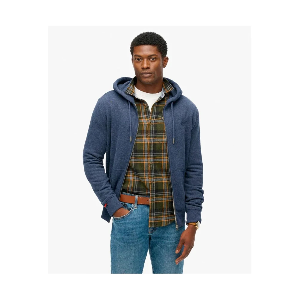 Superdry , Herren, Sweatshirts & Hoodies, Blau, M - Bild 3