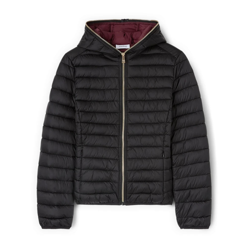 Motivi Damen Schwarz - Leichte Daunenjacke Mit Kapuze - Jackets - K - S