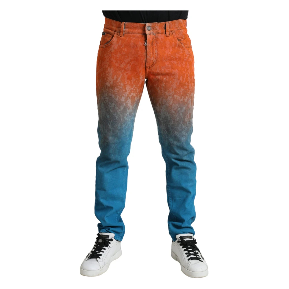 Dolce & Gabbana Herren Multicolor - Slim-Fit Jeans - Jeans - Mehrfarbig - Xl