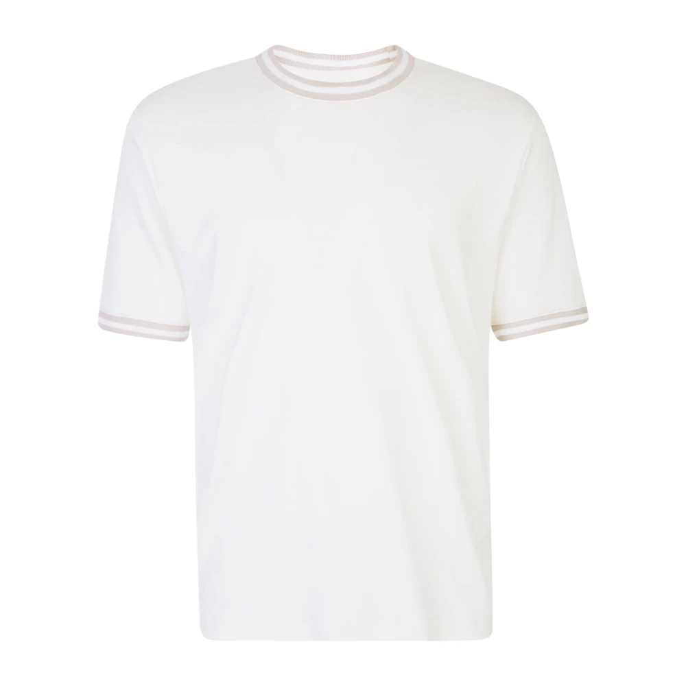 Eleventy Herren Weiß - T-Shirt Con Bordini - Tops - 3XL