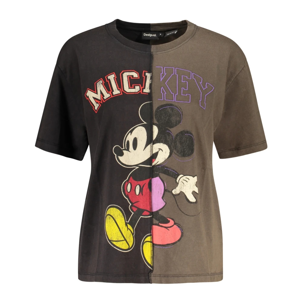 Desigual, Damen, Shirts, Mickey, Schwarz, Grau, (L) - Bild 6