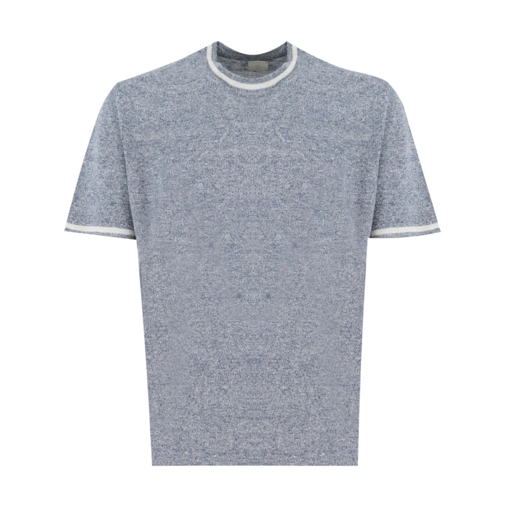 Eleventy Herren Blau - Rundhals-T-Shirt - Tops - L