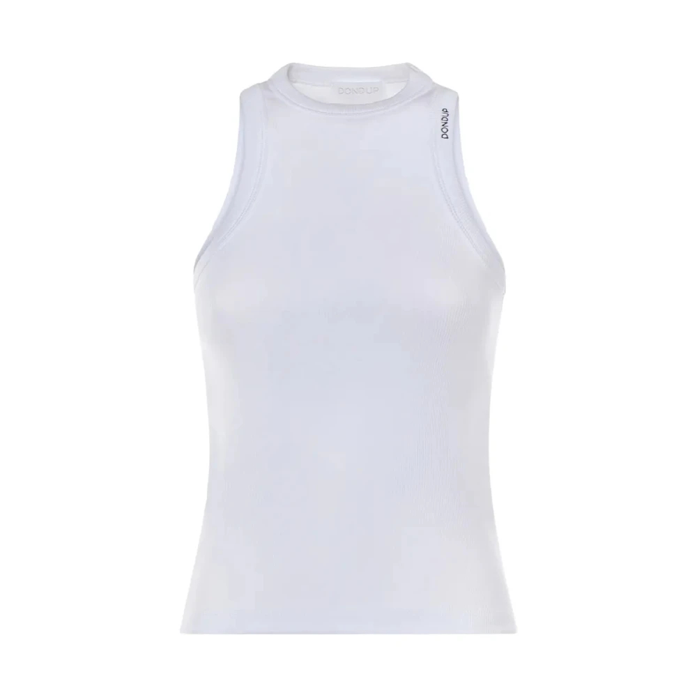 Dondup Damen Weiß - Canotta Slim In Costina - Tops - Xs