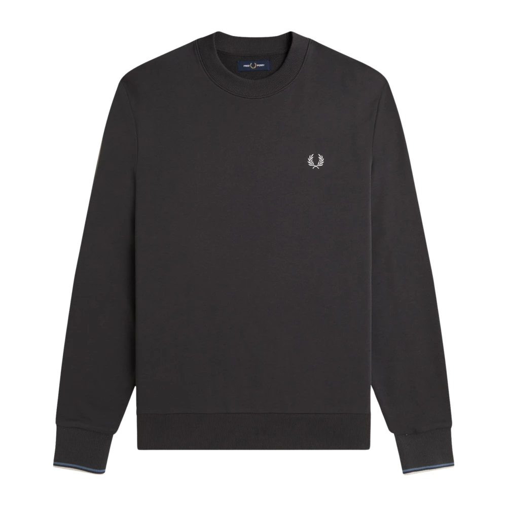 Fred Perry Herren Gris Rundhalsausschnitt Sweatshirt - Bild 3