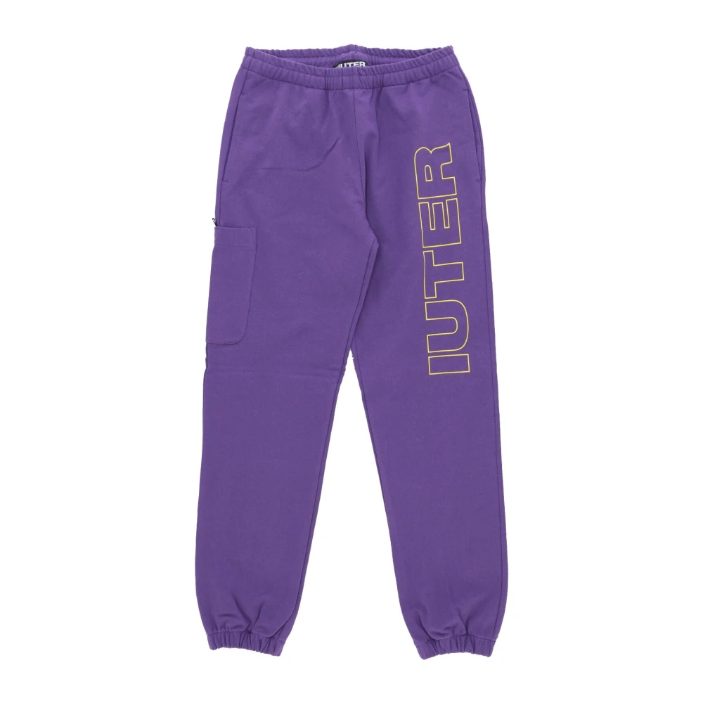 Iuter Herren Violett - Leichte E Trainingshose Elastischer Bund - Trousers - Lila - S