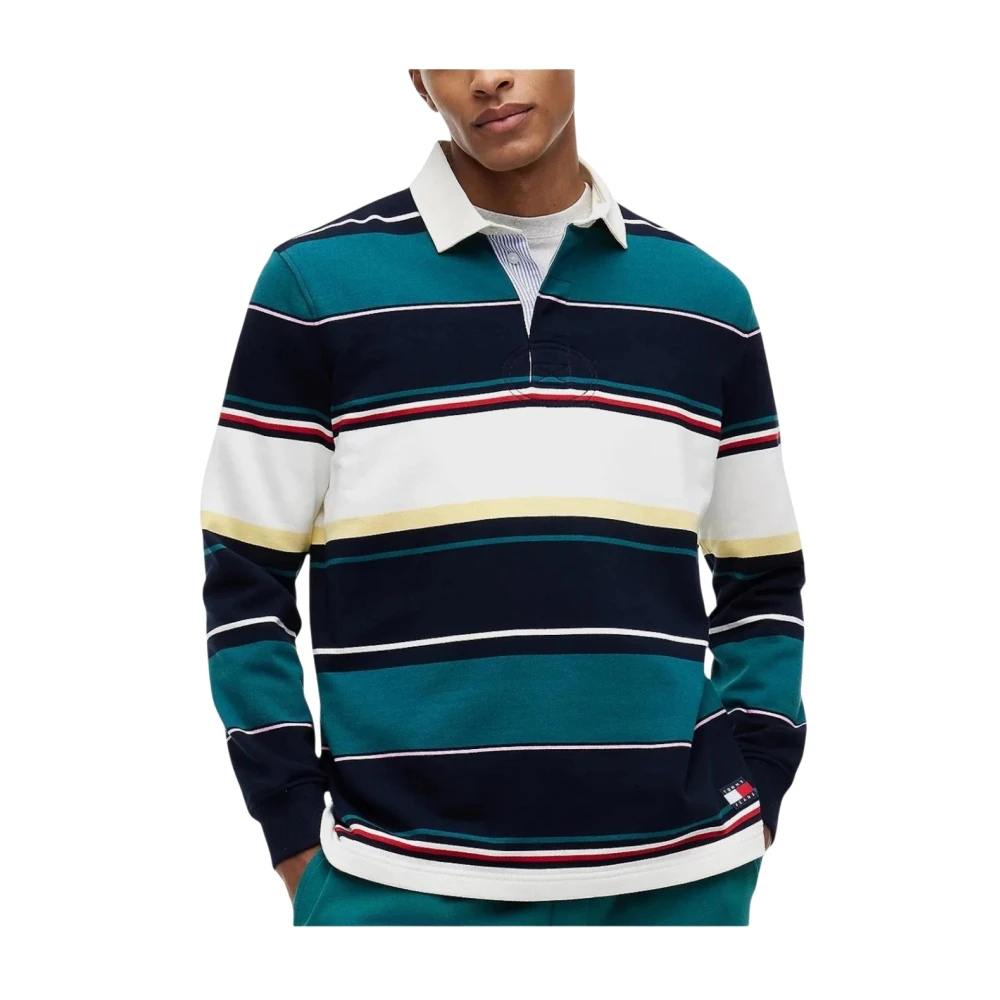 Tommy Jeans Herren Tommy Hilfiger Sweatshirts Blau Gr. Groß - Bild 5