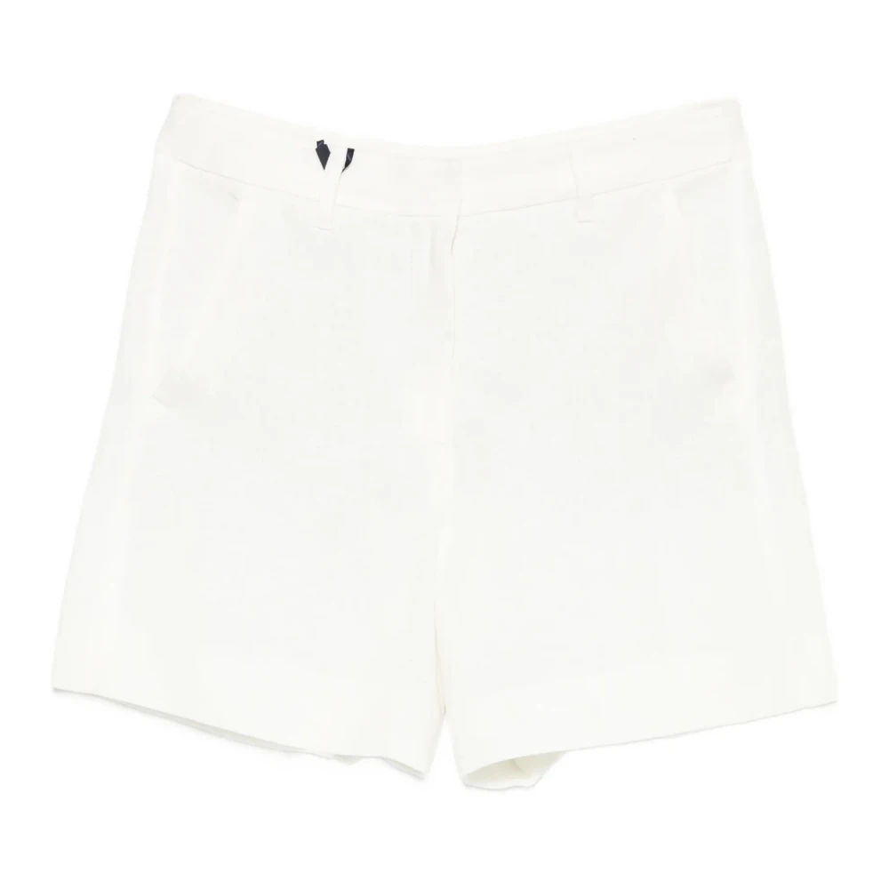 Max Mara Damen Weiß - Party Leinen-Shorts - Shorts - S