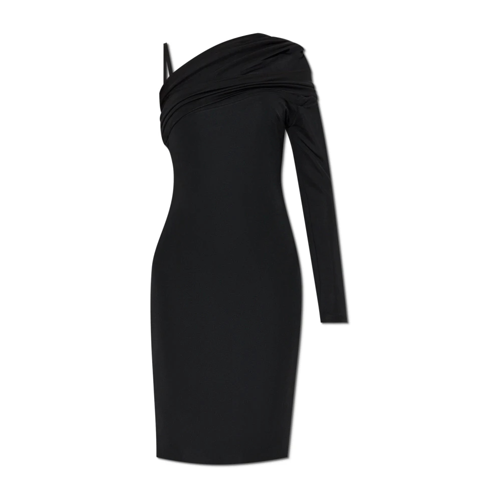 Versace Damen Schwarz - Ein-Schulter-Kleid - Dresses - K - Xs
