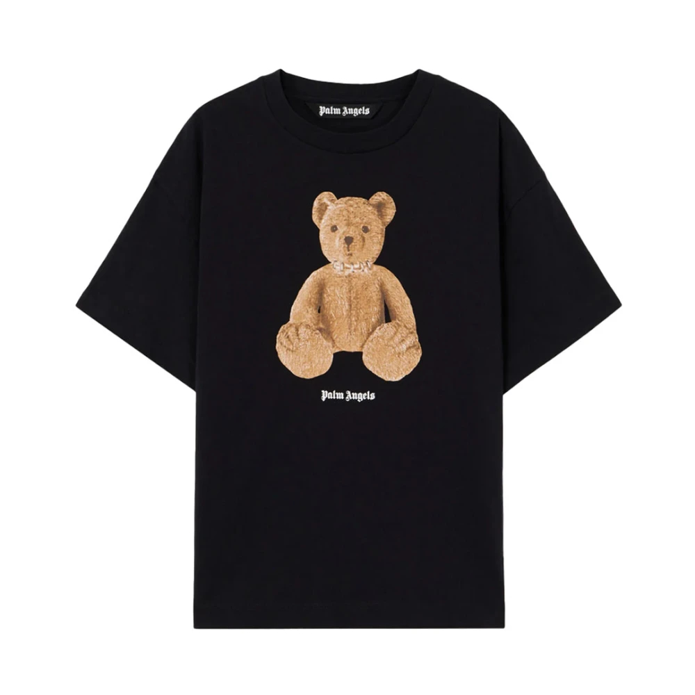 Palm Angels Herren Schwarz - Bear T-Shirt - Tops - K -S