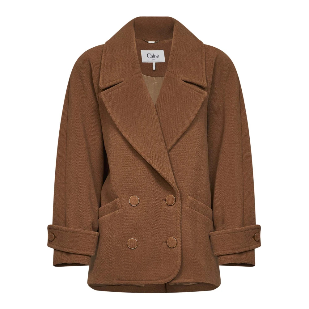 Chloé - H26 Jacke - Coats - Damen - Braun - S - Bild 4