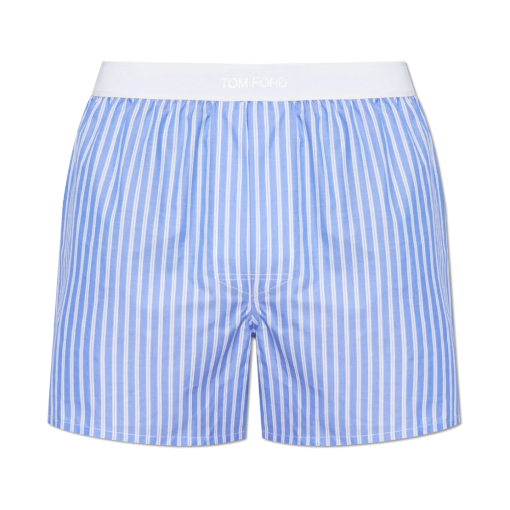Tom Ford Herren Blau - Logo Unterwäscheshorts - Underwear - Xl