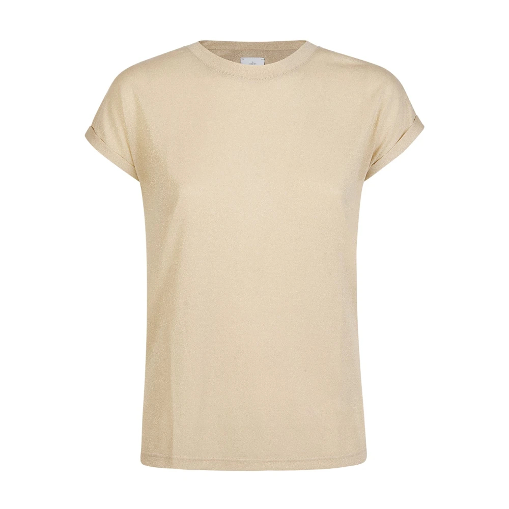 Eleventy Damen Beige - T-Shirt Girocollo - Tops - L