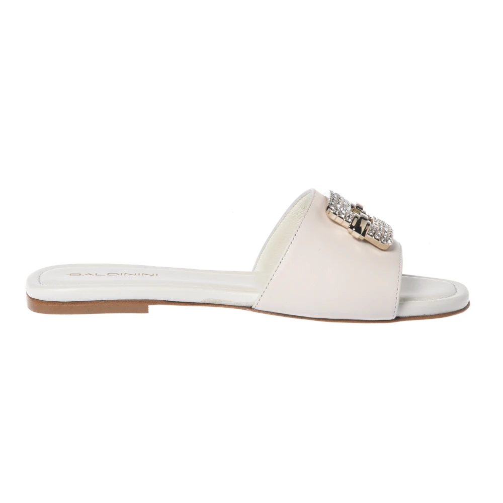 Baldinini - Ledermule - Shoes - Damen - Weiß - 39 Eu
