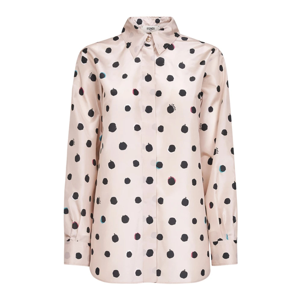 Fendi , Damen, Blusen & Hemden, Rosa, S - Bild 5