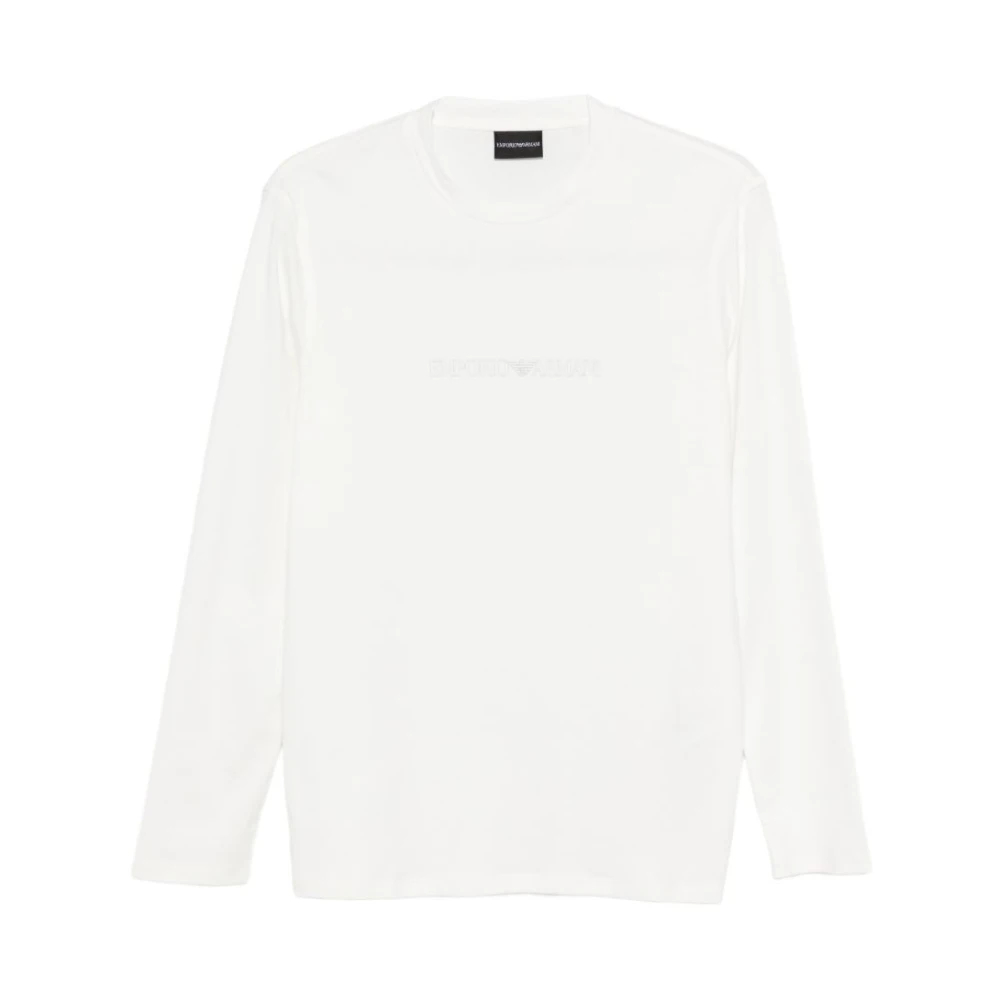 Emporio Armani Herren Weiß - Pima Cotton Jersey Basic T-Shirt - Tops - 2XL