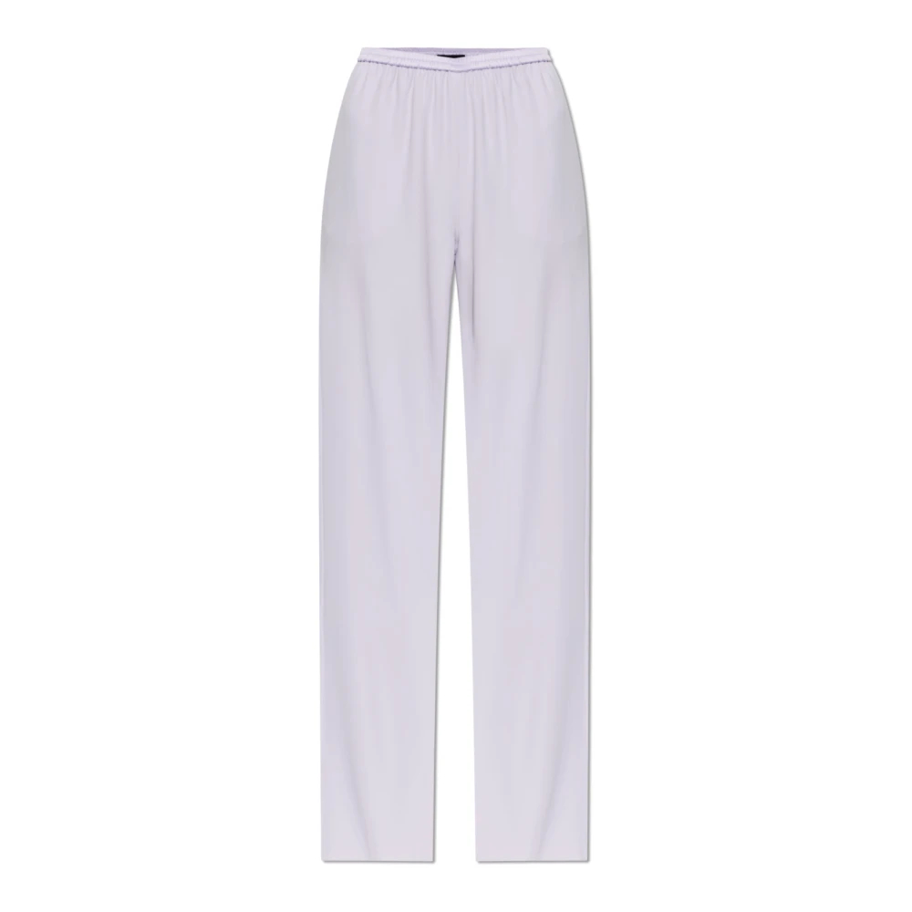 Emporio Armani - Weite Hose - Trousers - Damen - Lila - S