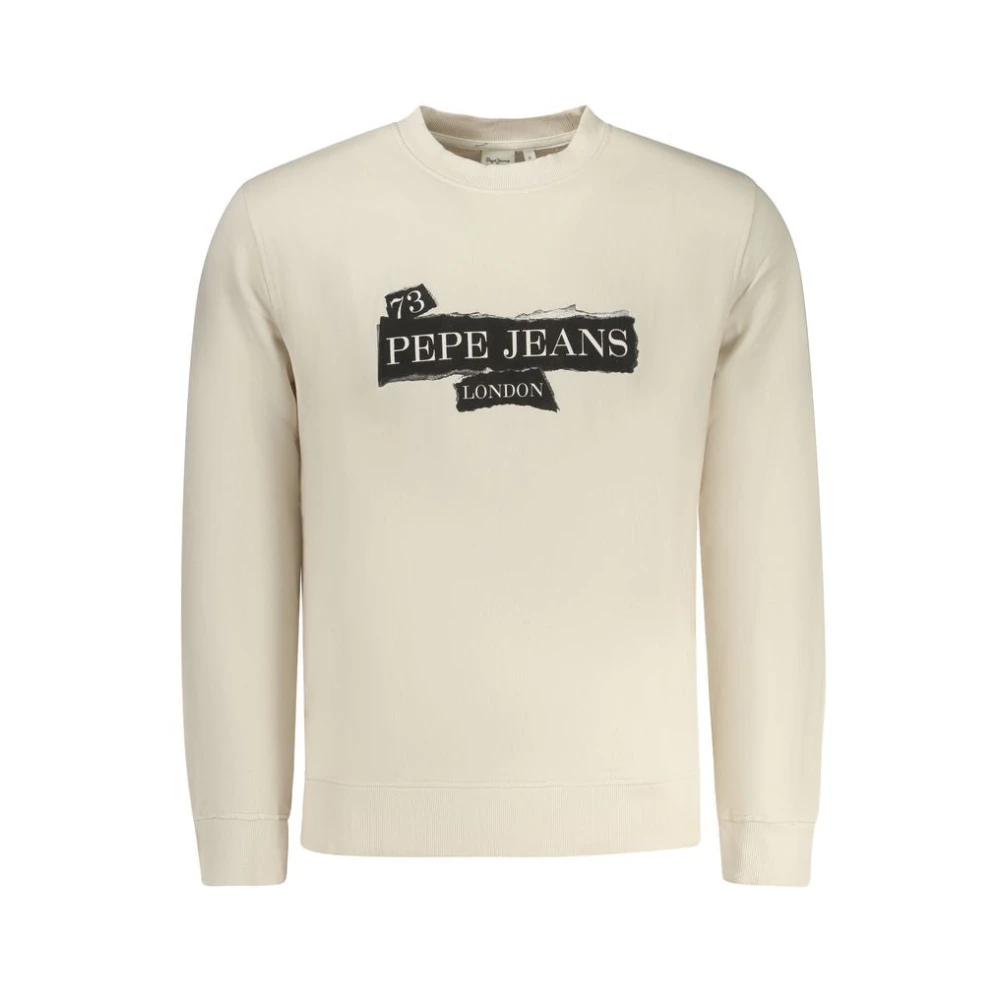 Pepe Jeans Herren Beige Baumwoll- Sweatshirt Klein - Bild 4