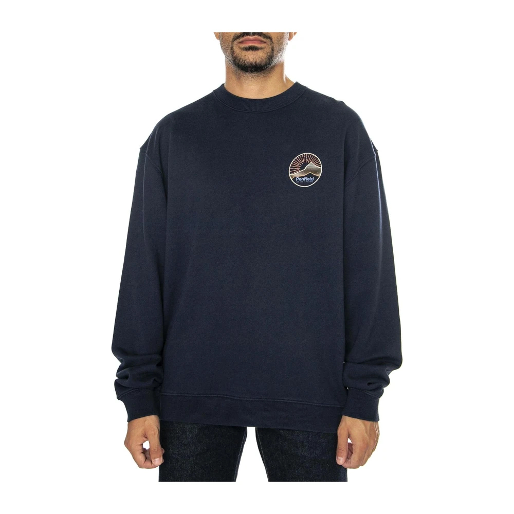 Penfield Herren Blau - Crewneck Sweatshirt - Sweatshirts & Hoodies - L